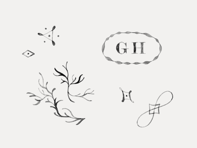 Greydon House bar brand branding custom hand made hospitality hotel illustration logo mark painted restaurant