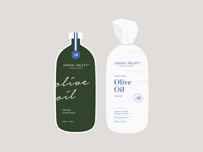 Jansal brand food identity logo logotype olive oil packaging typography