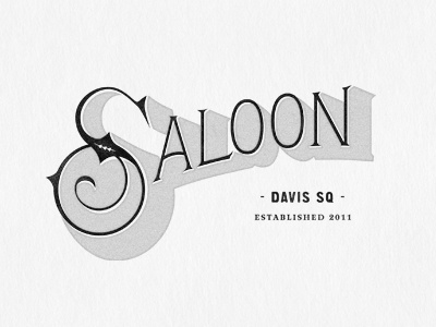 Saloon bar brand hand drawn identity logo mark restaurant type typography