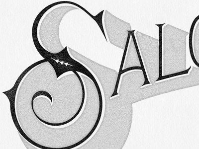 Saloon bar boston ma brand hand drawn identity logo mark restaurant type typography