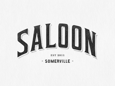 Saloon bar brand hand drawn identity logo mark restaurant type typography