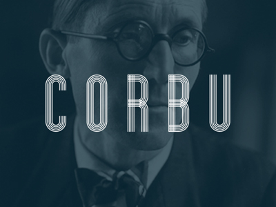 Corbu hand drawn identity logo mark type typography