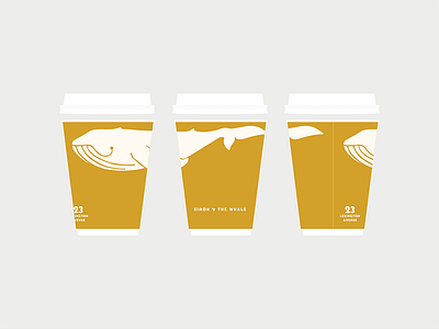 Simon & The Whale bar brand branding coffee cup custom hospitality logo packaging restaurant take out to-go