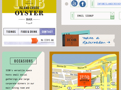 Island Creek Oyster Bar bar brand css javascript jquery restaurant website
