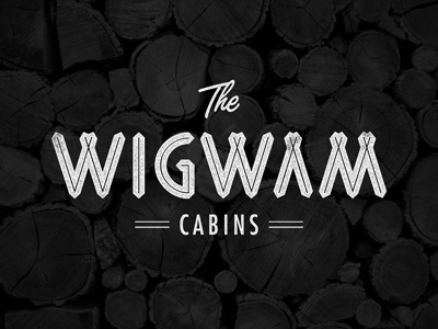 Wigwam brand custom type hospitality hotel identity inn logo mark typography