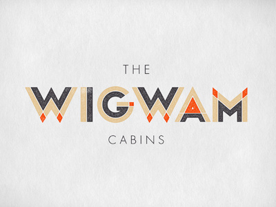 Wigwam logo identity mark brand typography hotel inn hospitality custom type oat