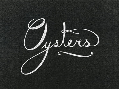 Island Creek Oysters branding lettering logo oysters
