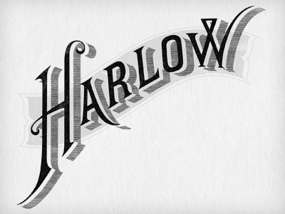 Harlow & Fox branding fashion hand drawn identity lingerie logo mark type typography