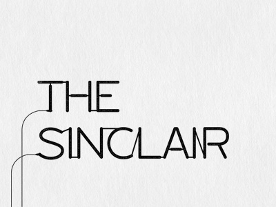 The Sinclair bar branding club identity logo music restaurant venue