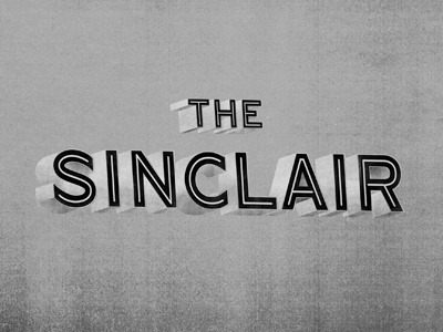 The Sinclair bar brand club identity logo mark restaurant type venue