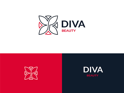 DIVA beauty. Logo design.