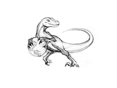 Dino sketch art artist design dino dinosaur draft graphic design illustration painting sketch vector
