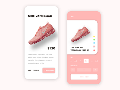 Nike E-Commerce App UI Design Concepts