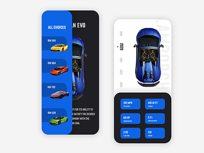 Car Mobile Web UI Design