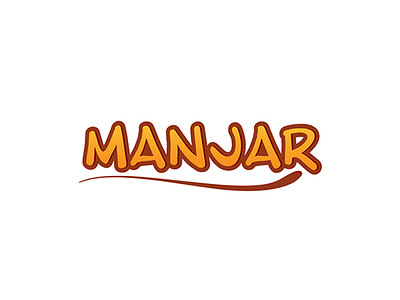 Logo Lettering Manjar brand branding logo