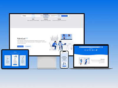 Urban blue css design figma html ipad iphone macbook mockup pro display xdr ui website