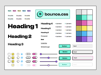 bounce.css ~ Cover Page animations bounce css library design library figma ui