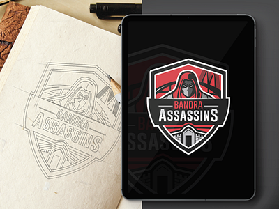 Bandra Assassins - Sketch and Final Version