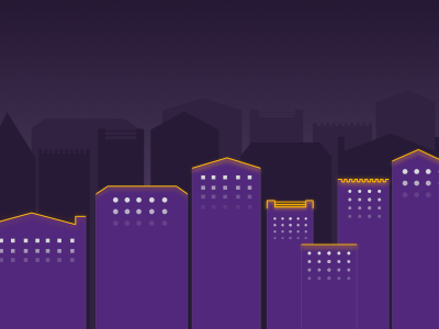 Diwali city dark flat happy diwali lights night purple