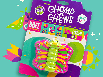 Chomp 'N Chews // Bree the Butterfly babies butterfly packaging teether