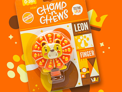 Leon the Lion babies lion packaging teething