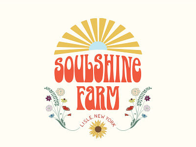 Soulshine Farm Logo Design branding design graphic design handlettering illustration logo