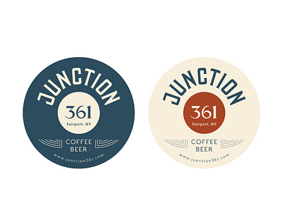 Junction361 Coaster Design branding design graphic design handlettering logo typography