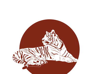 Tiger animals branding design graphic design illustration logo tiger vector