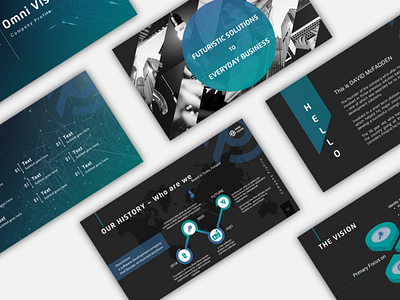 OmniVision - startup deck branding design graphic design illustration logo pitch deck powerpoint presentation startup