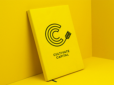 Cultivate Capital branding capital design icon logo vc wheat wordmark