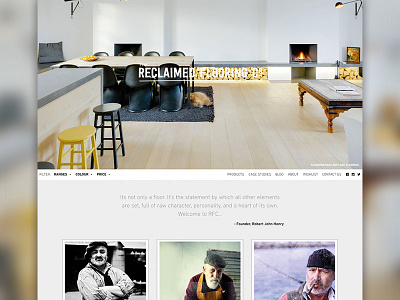 Reclaimed Flooring Co Site clerkenwell home page reclaimed flooring too cool for school web design