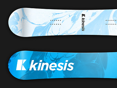 Do you even board? blue paint simple snowboard swirl