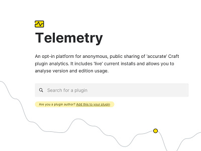 Telemetry Platform for Craft CMS