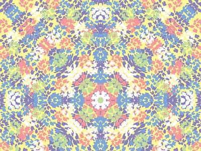 Flower power design drawing mandala pattern