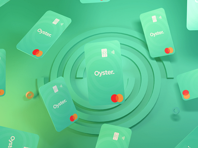 Oyster Cards 3d 3d ilustration branding card card design cinema illustration space ui