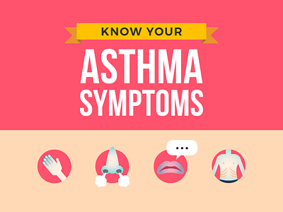 Infographic: Asthma Symptom Infographic asthma doctor education health healthcare icon illustration infographic infographics research symptom vector