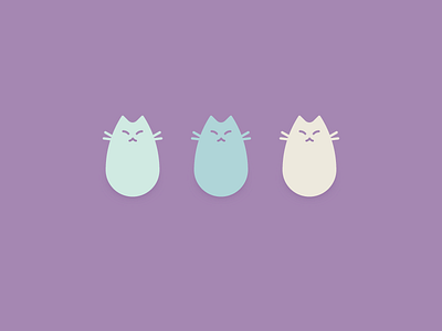 Catcatcat animals badge cat gumdrop icon illustration