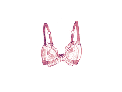 Party Time 0.2 bra brassiere illustration lace underpants watercolor