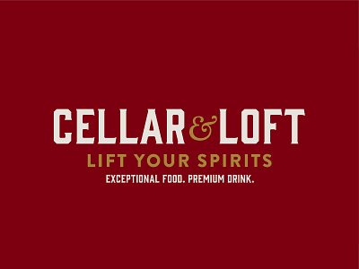 Cellar & Loft branding design logo spirits typography vector wine