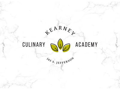 Kearney Culinary Academy academy badgeg brand branding culinary design food logo print website
