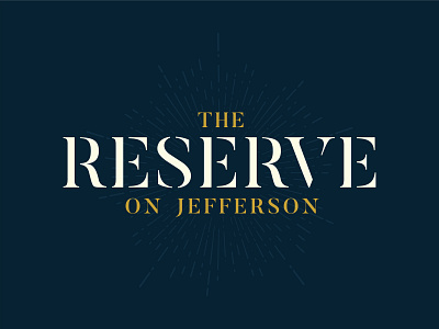 The Reserve on Jefferson antiques bistro brand branding design food furniture logo restaurant shopping store typography vector vintage