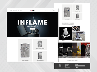 Zippo - Home Page home page landing page
