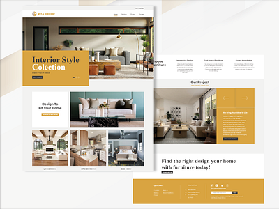 RITA Decor - Home Page home page landing page web design