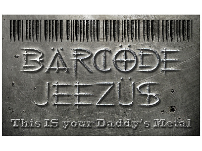 Barcode Jeezus band logo band filters logo photoshop