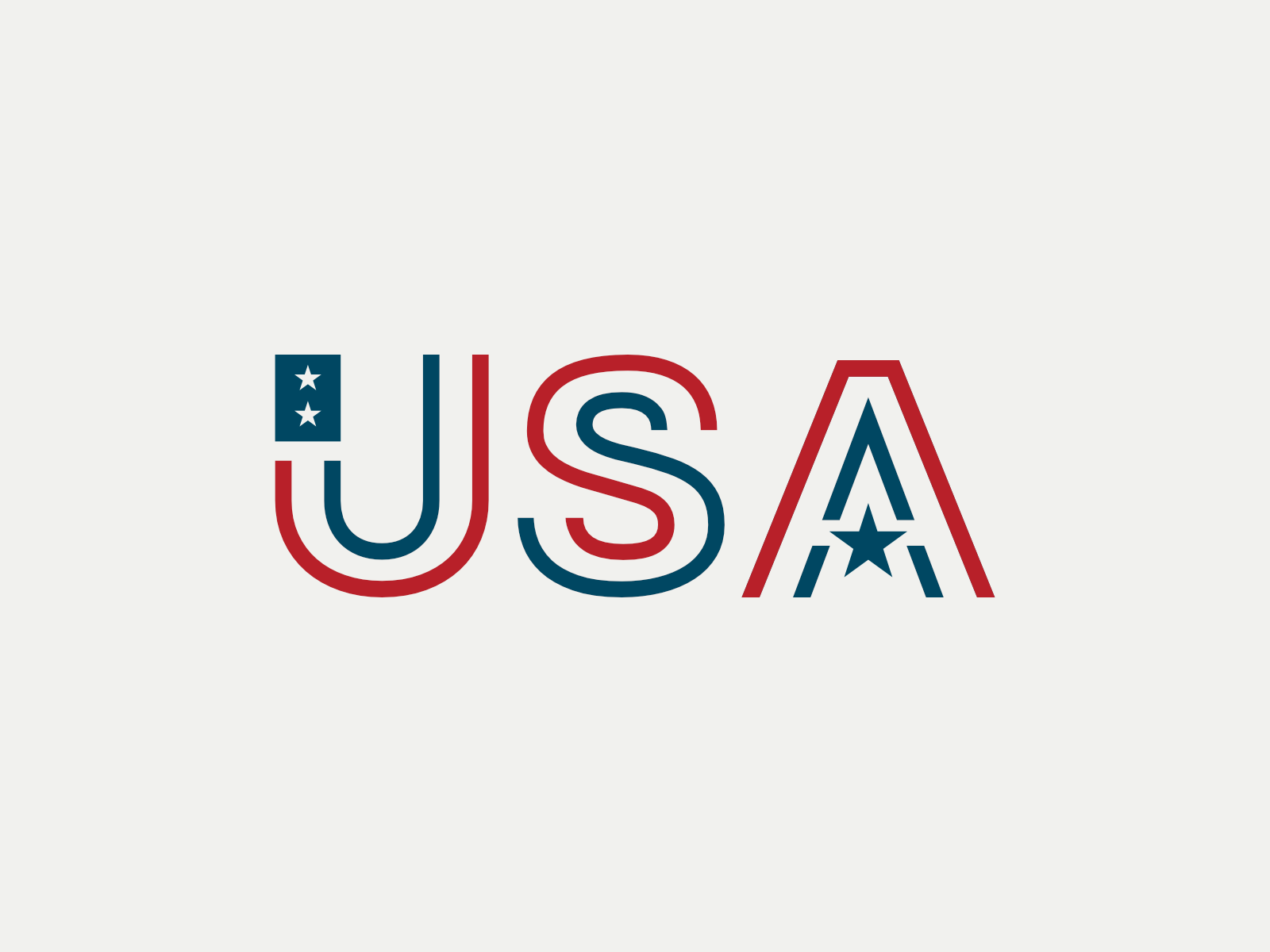 USA Type by Michael Peretti on Dribbble