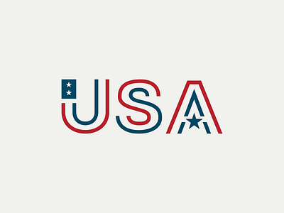 USA Type america american american flag logodesign star type united states united states of america usa usa flag