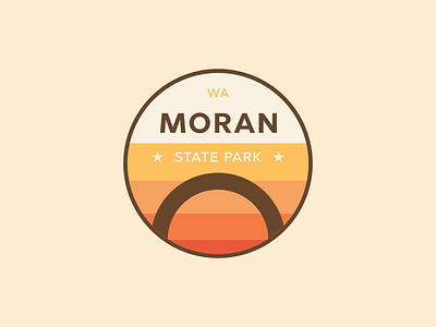 Moran State Park Badge badge illustration lines state parks washington