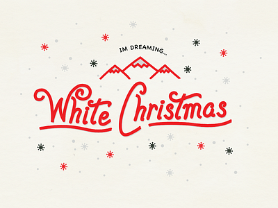 White Christmas christmas hand lettering lettering white christmas