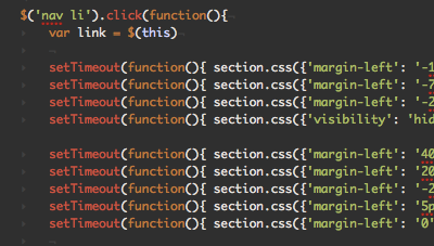 Fine-Tuned Animations code javascript