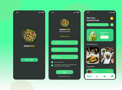 Food delivery app ui design app design u ui ui ux ux